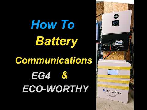 EG4 6000XP + Eco-worthy LiFePO4 Battery Communication Setup (WORKING)