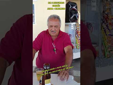 Aniversário do amigo Zezinho no Bar e Restaurante Esquinão no centro de Jatobá PE.#jatoba