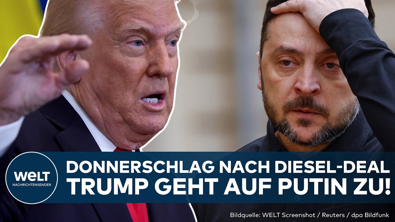 UKRAINE KRIEG: Donnerschlag nach Diesel-Deal! Trump geht auf Putin zu! USA legen Straf-Zölle auf Eis