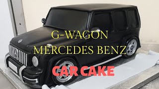 BLACK G WAGON CAR CAKE MERCEDES BENZ.