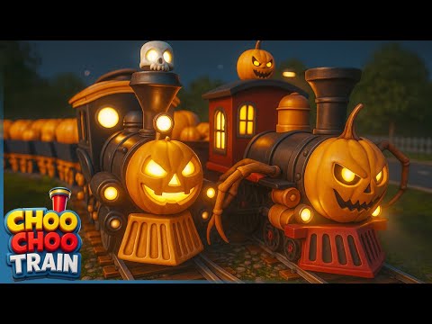 Spider Pumpkin 🕷 & Pumpkin Train Deliver Pumpkins | Funny Halloween Train Story