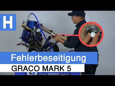 Airless saugt nicht an - Graco Mark 5 Fehlerbeseitigung