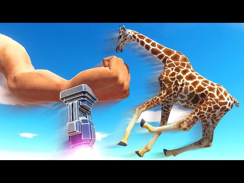 Units Get PUNCHED by Giant Arm - Animal Revolt Battle Simulator