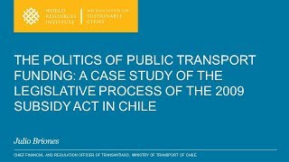 The Politics of Public Transport in Santiago de Chile - Julio Briones video
