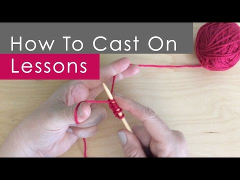 How to CAST ON Long Tail Method: Knitting Lessons for Beginners