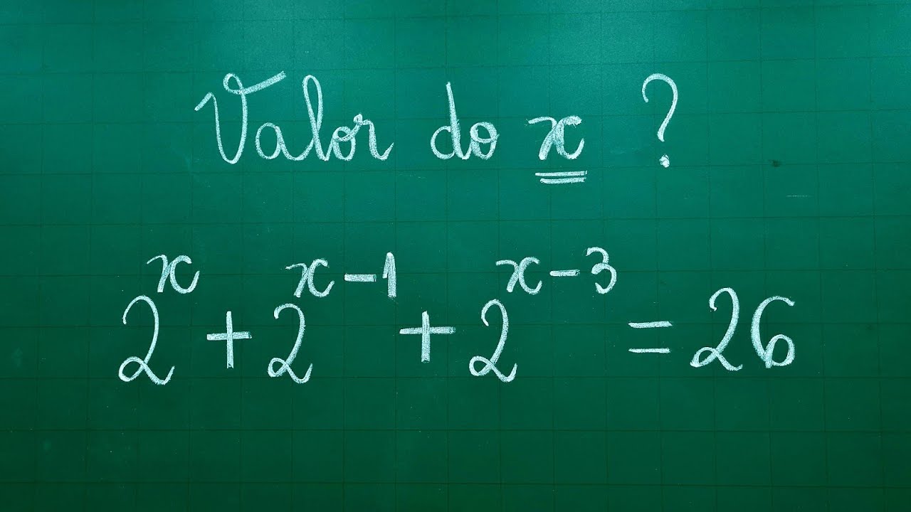 FUNÇÃO EXPONECIAL - VALOR DO X NA FUNÇÃO EXPONENCIAL - @professoraangelamatematica