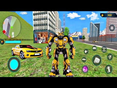Bumblebee Multiple Transformation Jet Robot Car Game 2023 #3 Android Gameplay