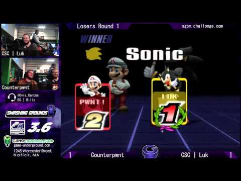 SG at GU 10.2- Project M 3.6- CSC l Luk (Sonic) vs. Counterpwnt (Mario)
