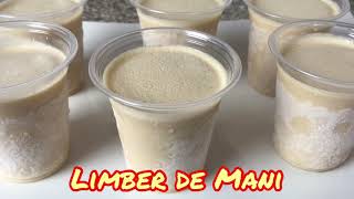 Limber de Mani Cremosito Receta para 10 Vasos de 5 onzas