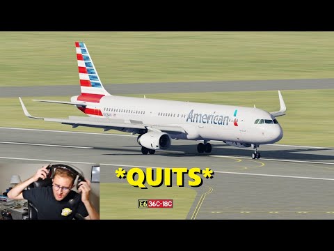 The Worst Landing I've Ever Recorded (with ATC) - American A321 to Charlotte