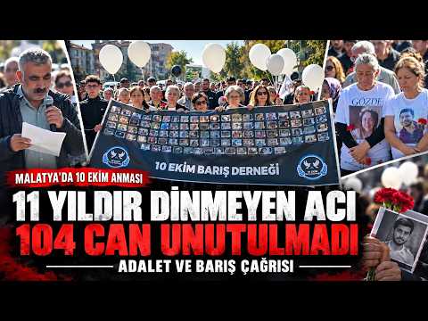 10 Ekim Katliamı'nın 11  Yılında Malatya'dan Adalet Çağrısı