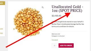 Buy Gold & Silver ONLINE for SPOT PRICE! - Bullion Now Unallocated Program