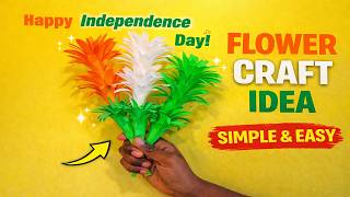 independence day / republic day flower craft ideas tricolor craft ideas