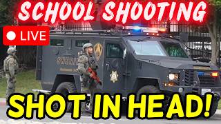 🔴 SCHOOL SHOOTING?! Teen Shot in HEAD at Natomas High School Massive Police Search