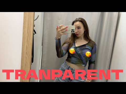 [4K] Try-On Haul At The Mall | Transparent Clothes  | See-Through Try On Haul