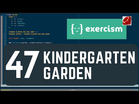 exercism.io 47 kindergarten garden
