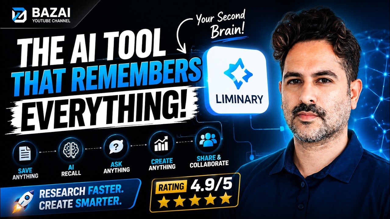 Liminary AI Review: The AI Second Brain That Remembers Everything! video thumbnail