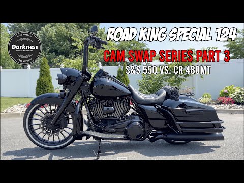 2017 RKS 124 - Cam Swap Series Part 3: S&S Cycle 550 cam vs. Cyclerama 480MT #roadkingspecial
