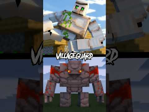 Minecraft Iron golem vs Redstone golem! who will win? Minecraft 1.19