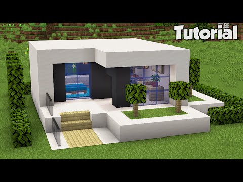 WiederDude - Minecraft: How to Build a Small Modern House Tutorial (Easy) #31