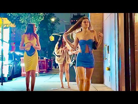 What Really Happens in Manhattan After Dark? | Ladies Exploring NYC Nightlife Districts (4K) 2025