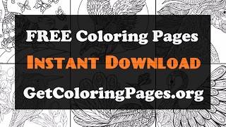 Easy zentangle coloring pages