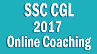 SSC CGL 2017 Online Coaching | SSC CGL Pendrive Course | SSC CGL Preparation |SSC CGL Study Material