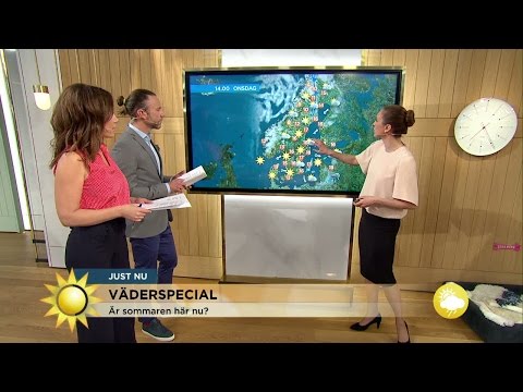 Väderspecial – sommarväder i helgen - Nyhetsmorgon (TV4)