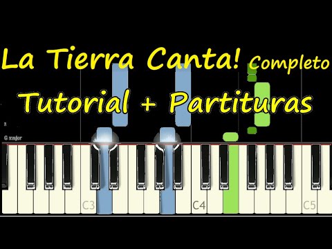 LA TIERRA CANTA Barak Piano Tutorial Cover Facil + Partitura Pdf + Midi + Letra