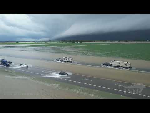 06-08-2021 Dumas, AR - Shelf Cloud and Flooding Time Lapse