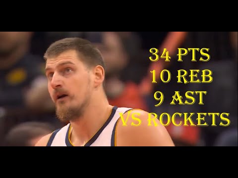 Nikola Jokic  34 Pts 10 Reb  9 Ast Denver Nuggets vs Houston Rockets HIGHLIGHTS