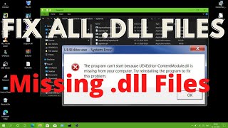 How to Fix .dll File Missing Problem || Windows 10 || Without Any Software || #Tech