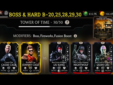 Tower of Time Battles 20, 25, 28, 29 & 30 Fight + Rewards MK Mobile | You Got Caged!