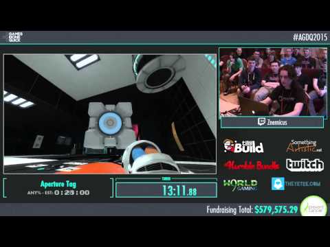 Awesome Games Done Quick 2015 - Part 141 - Aperture Tag by Znernicus