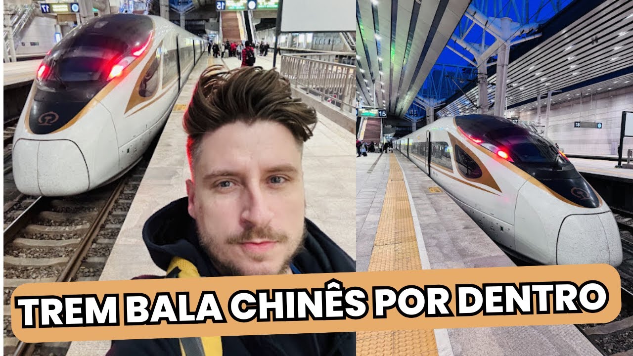 ANDEI EM UM DOS TRENS MAIS RÁPIDOS DO MUNDO