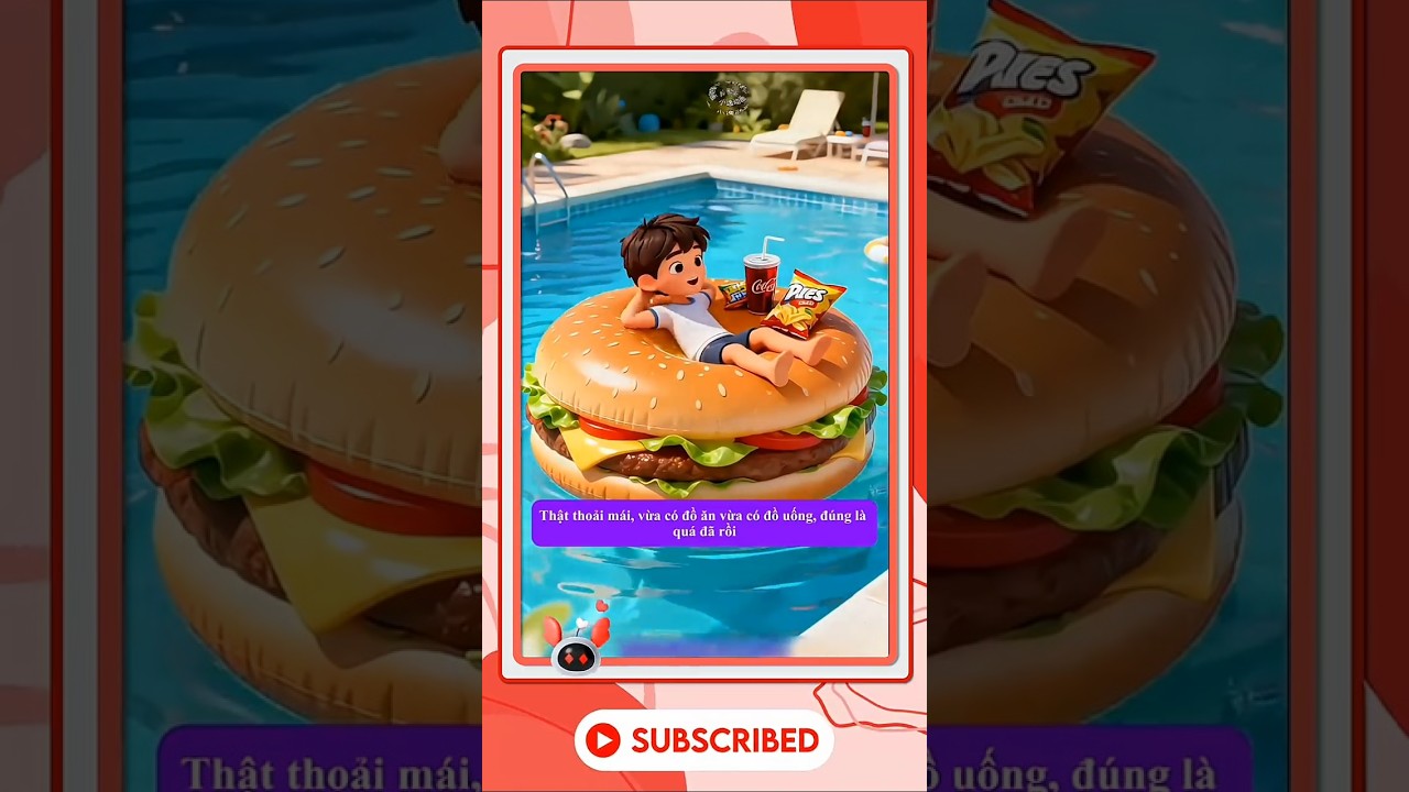 Chiếc phao bơi hamburger khồng lồ