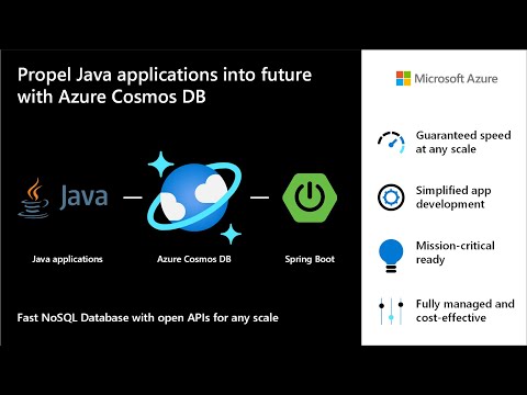 Learn how to propel Java applications into the future with Azure Cosmos DB