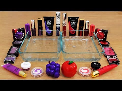 Mixing Makeup Eyeshadow Into Slime ! Purple vs Red Special Series Part 29 Satisfying Slime Video Video