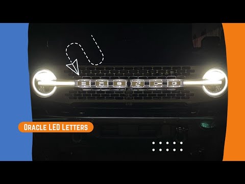 Light Up Bronco Letters by Oracle Lighting