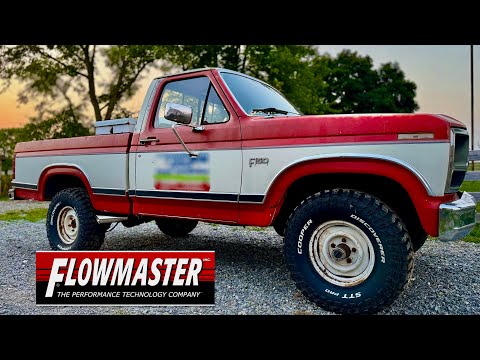 Flowmaster Super 44 Muffler on 1986 F150 300 I6!! Stock vs. Flowmaster Exhaust Comparison