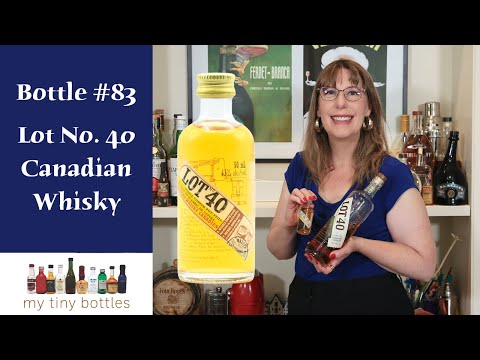My Tiny Bottles: Lot No. 40 - Canadian Whisky History in Grandma's Mini Bottle Collection