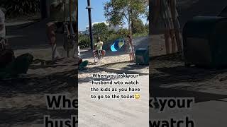 When you ask your husband to watch the kids really quick🙄🫣#momlife #dadlife #funnyvideo #fail