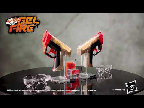 Nerf Pro Gelfire Dual Wield Pack, 2 Blasters, 5000 Gelfire Rounds, 2x 100 Round Integrated Hoppers, 2 Eyewear thumbnail