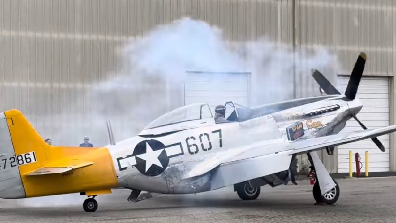 Engine Start Up P-51/B-25/P-38/P-40 U.S.ARMY AIR FORCE