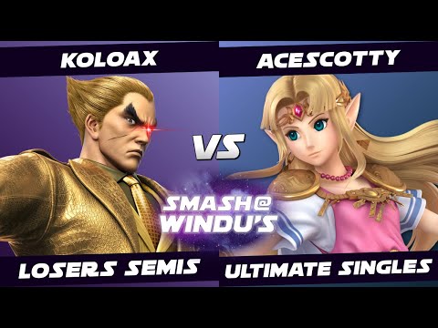 Smash @ Windu's 207 - Koloax (Kazuya) vs Acescotty (Zelda) - Losers Semis SSBU