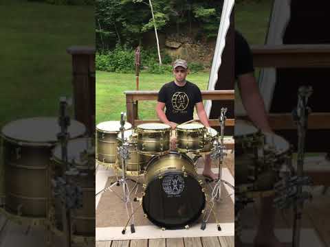 Walberg & Auge All Brass Shell Drum Set Demo1
