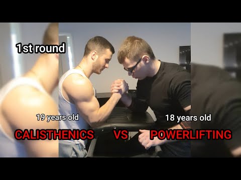 CALISTHENICS VS POWERLIFTING (arm wrestling)