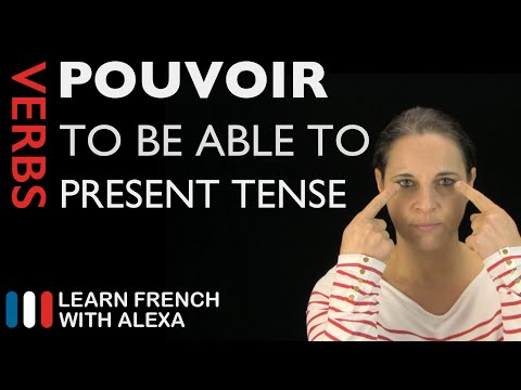Pouvoir (to be able to) - Present Tense (French verbs conjugated by Learn French With Alexa)
