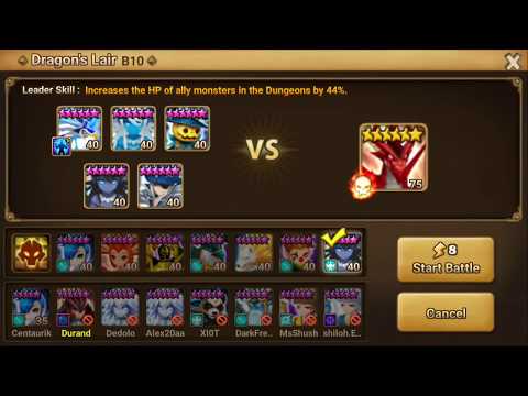Summoners War - Verde-less speed DB10 team