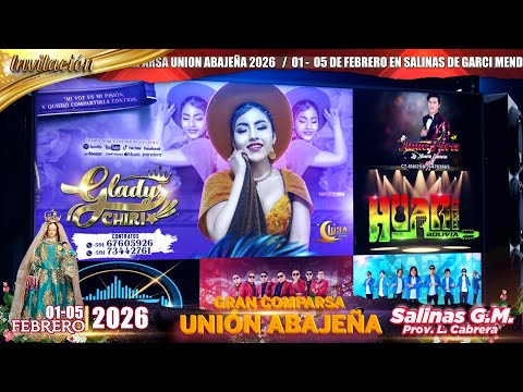 INVITACION 2026 ✨FESTIVIDAD DE LA VIRGEN DE CANDELARIA ✨GRAN COMPARSA UNIÓN ABAJEÑA 2026
